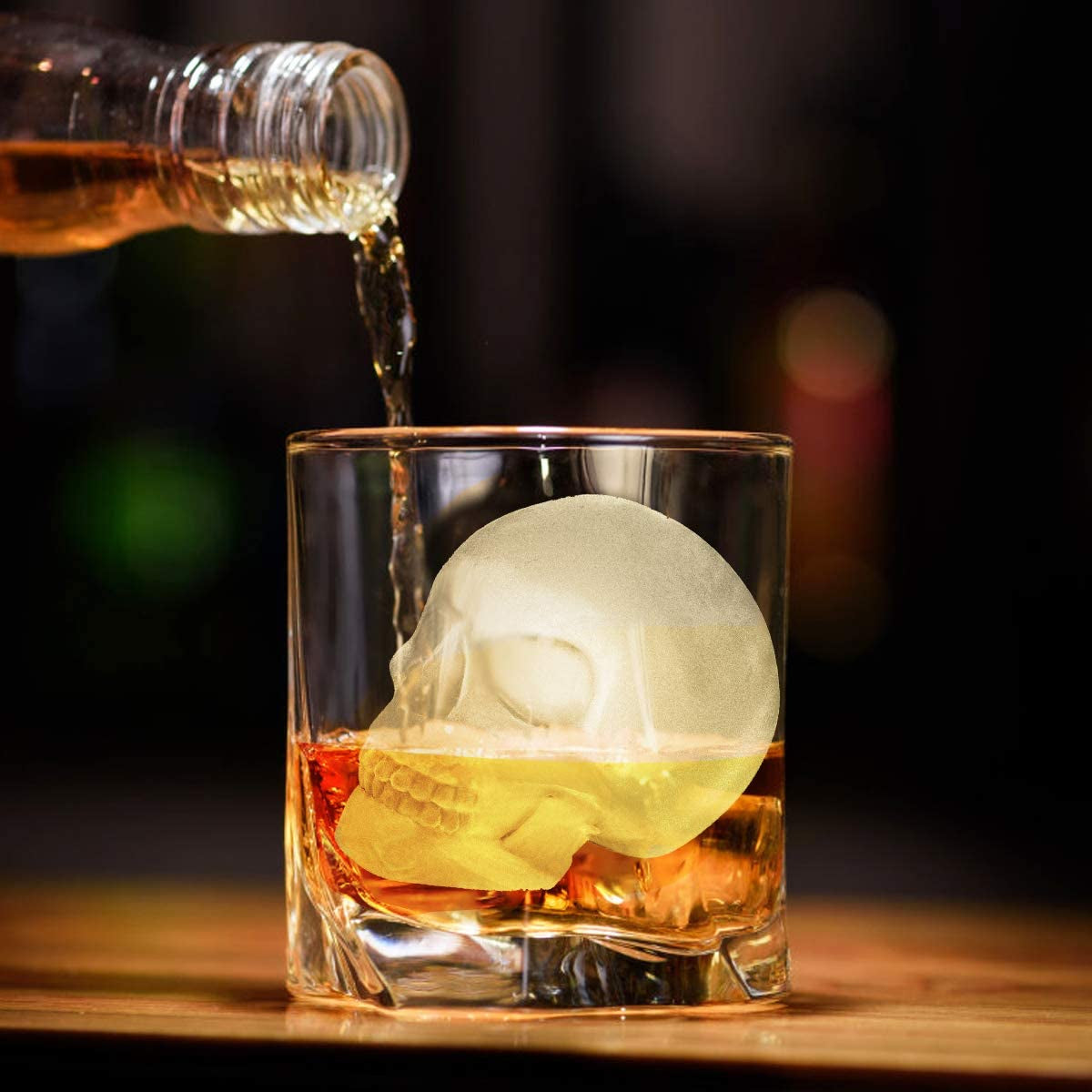 Extra Large 3D Skull Ice Cube Mold Silicone Ice Molds