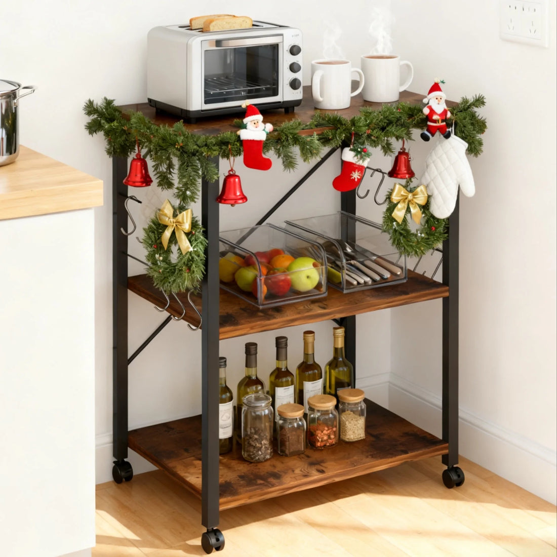 Kitchen Utility Cart, Microwave Table Stand