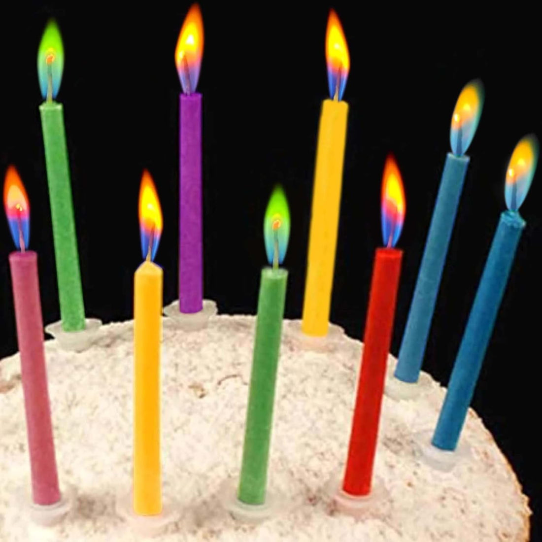 Colorflame Multicolor Birthday Cake Candles 
