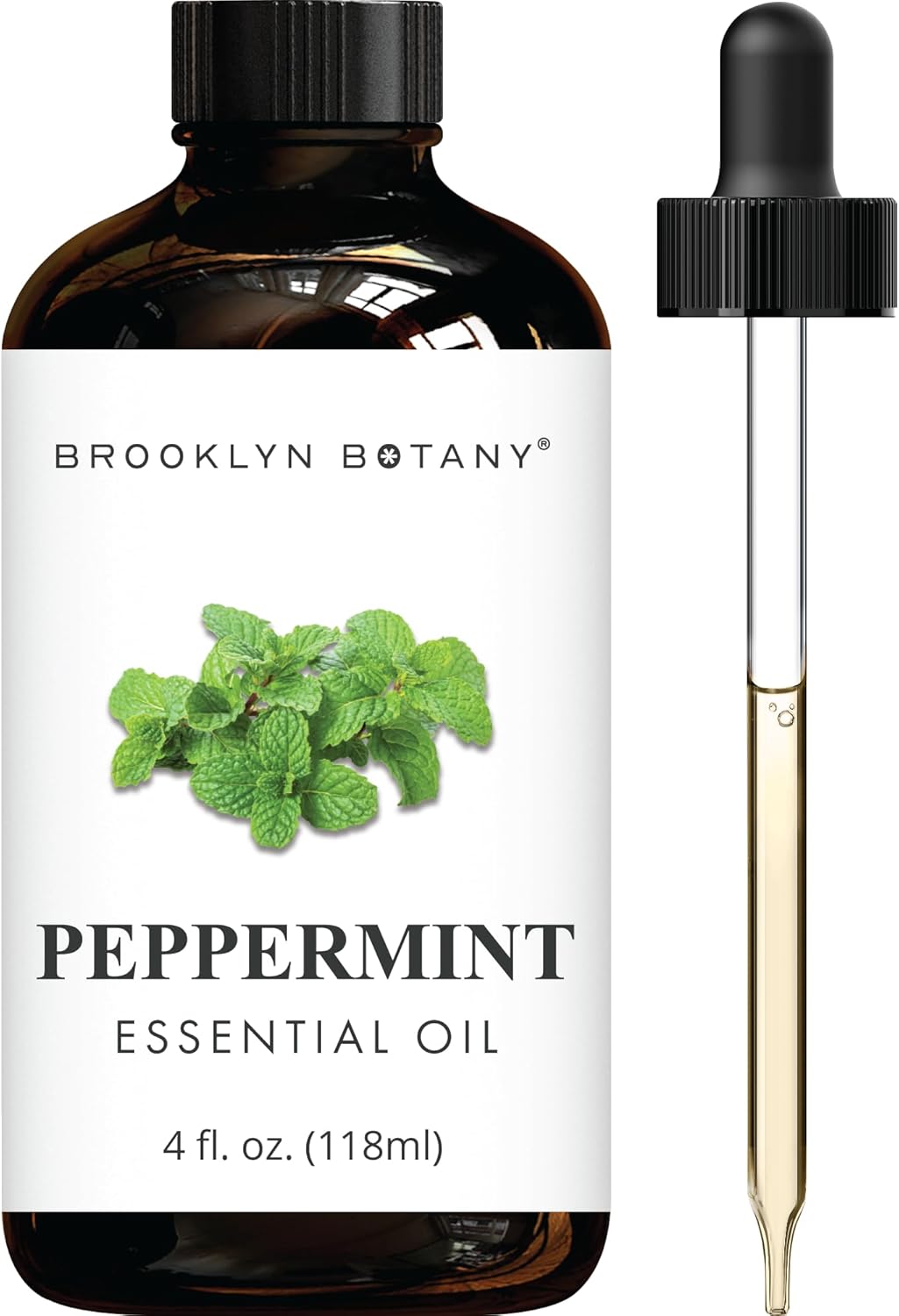 Peppermint Essential Oil - Huge 4 Fl Oz - 100% Pure and Natural