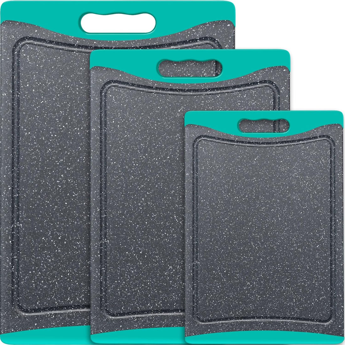 Extra Large Plastic Cutting Boards for Kitchen (Set of 3)