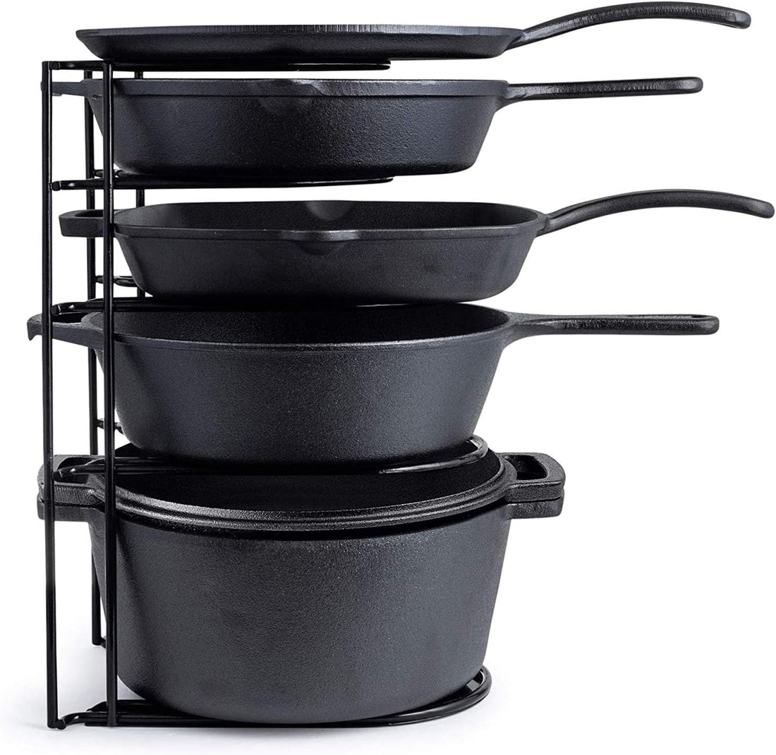 Heavy Duty Pots and Pans Organizer - Extra Large 5-Tier Rack