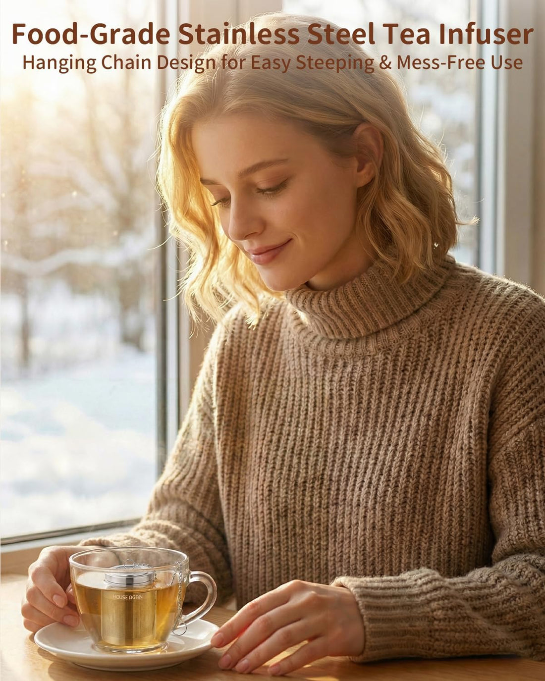  Extra Fine Mesh Tea Infusers 2 Pack with Scoop