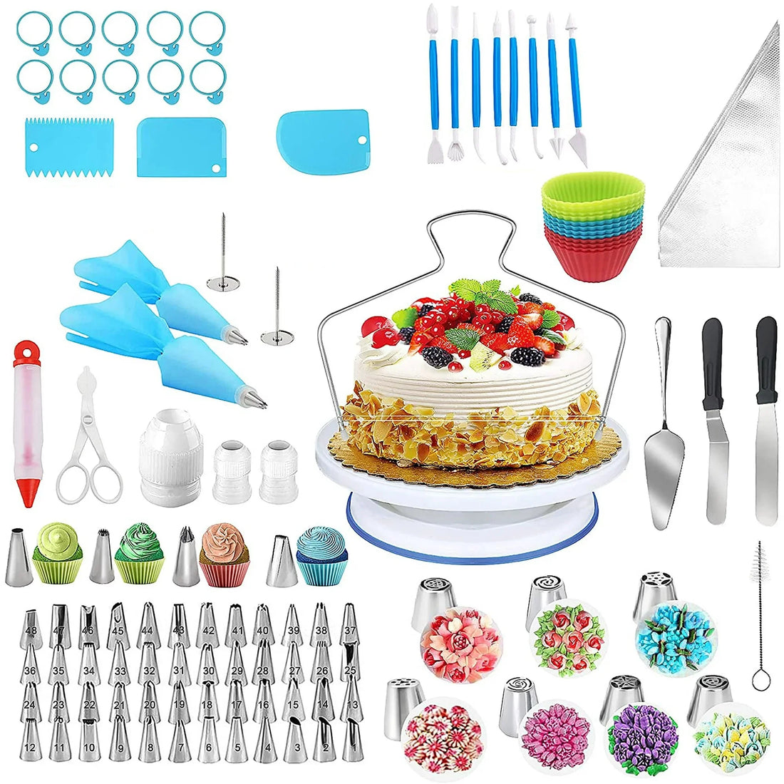 Cake Decorating Kit,132Pcs Cake Decorating Tools 